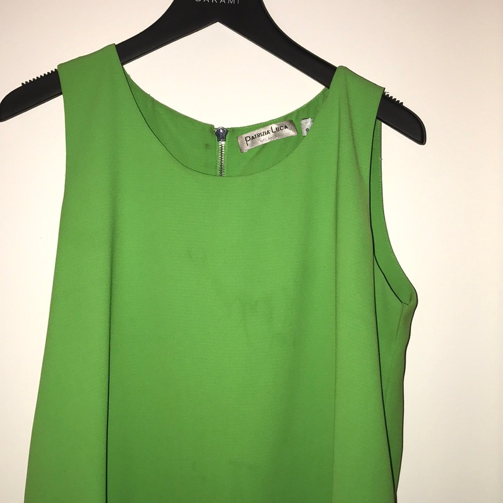 Kelly Green Mini Sheath Dress - Picture 2 of 7